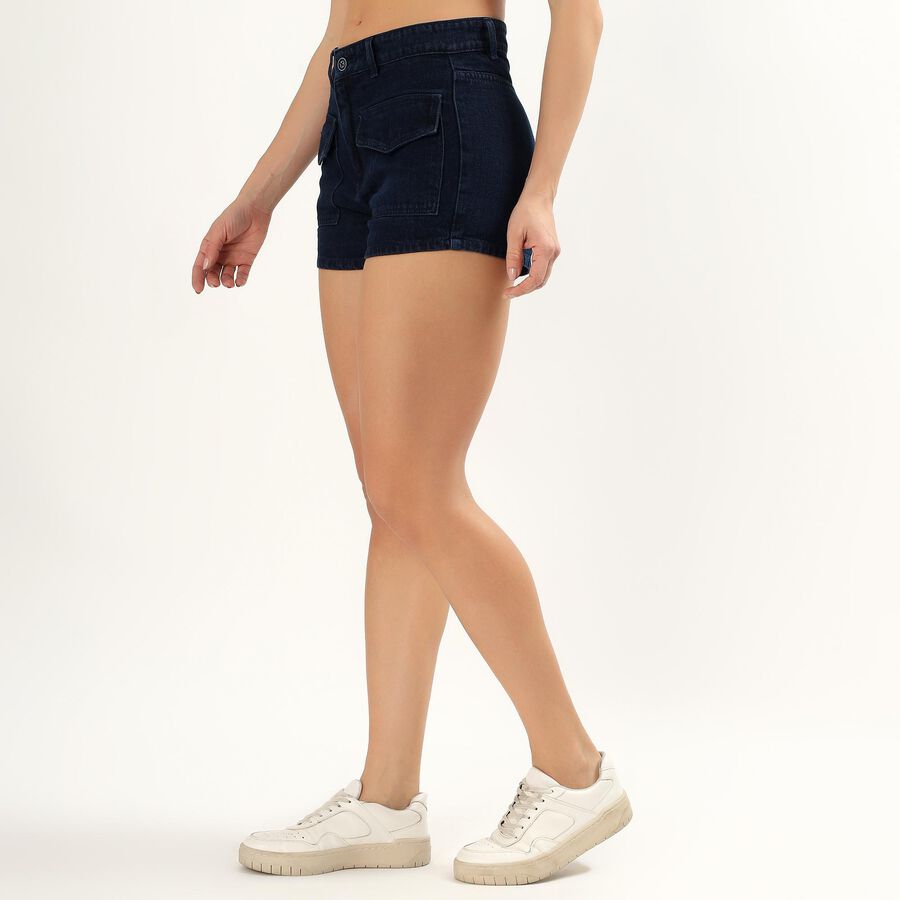 Ladies' Shorts, Dark Blue, large