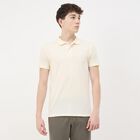 Men's Off White Polo Neck Classic T-Shirt, Off White, small