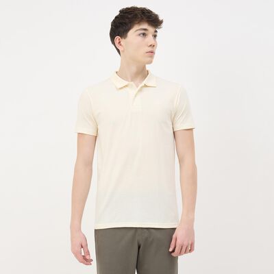 Men's Off White Polo Neck Classic T-Shirt
