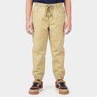 Boys' Beige Regular Fit Jogger Trousers, Beige, small