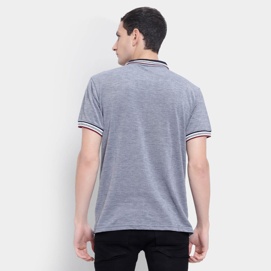 Solid Polo Shirt, Navy Blue, large image number null