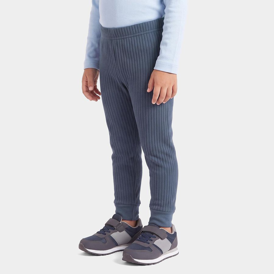 Boys Navy Blue Long Johns Thermal, Mid Blue, large