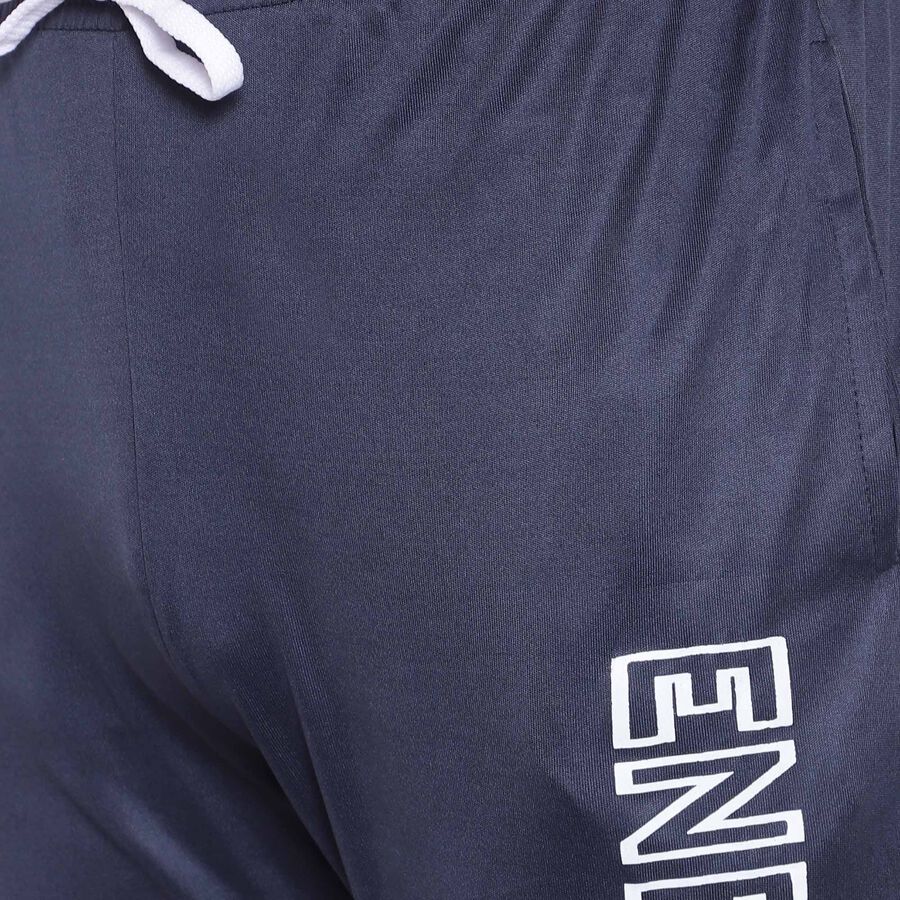 Placement Print Active Track Pants, Navy Blue, large image number null