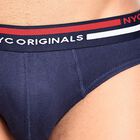 Men's 100% Cotton Briefs , Navy Blue, small