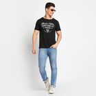 Round Neck T- Shirt, Black, small image number null