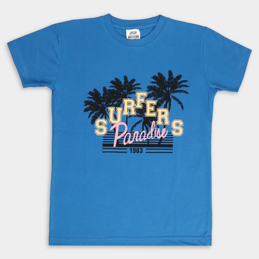 Boys' T-Shirt, रॉयल ब्लू, large image number null