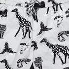 Boys' Off White Regular Fit Graphic Printed Bermuda Shorts, Off White, small