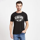 Round Neck T-Shirt, Black, small image number null