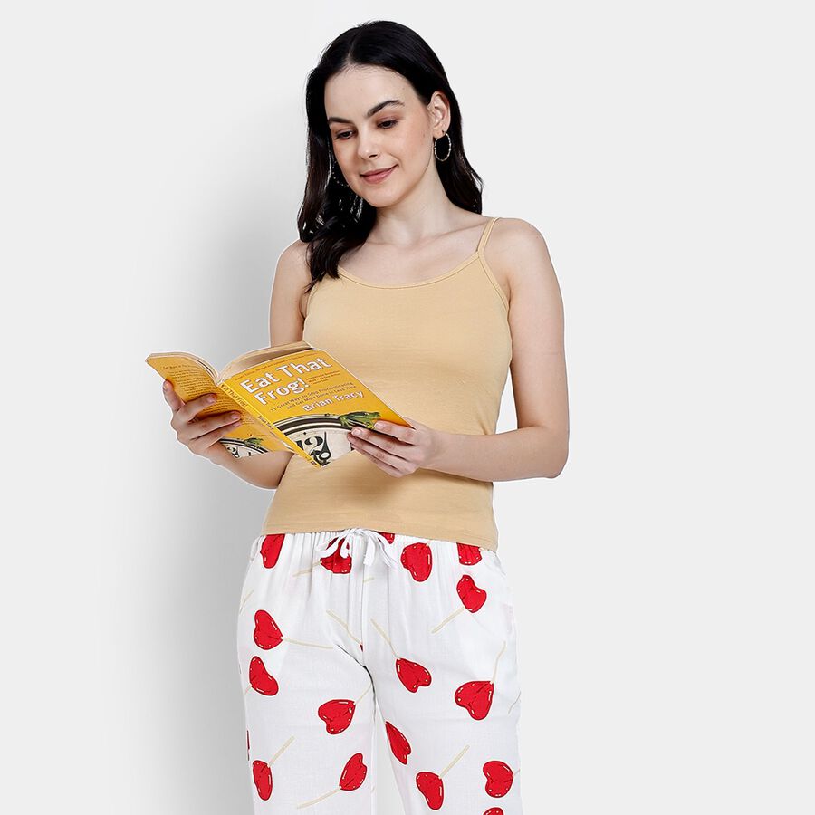 Ladies' 100% Cotton Slips, खाकी, large image number null