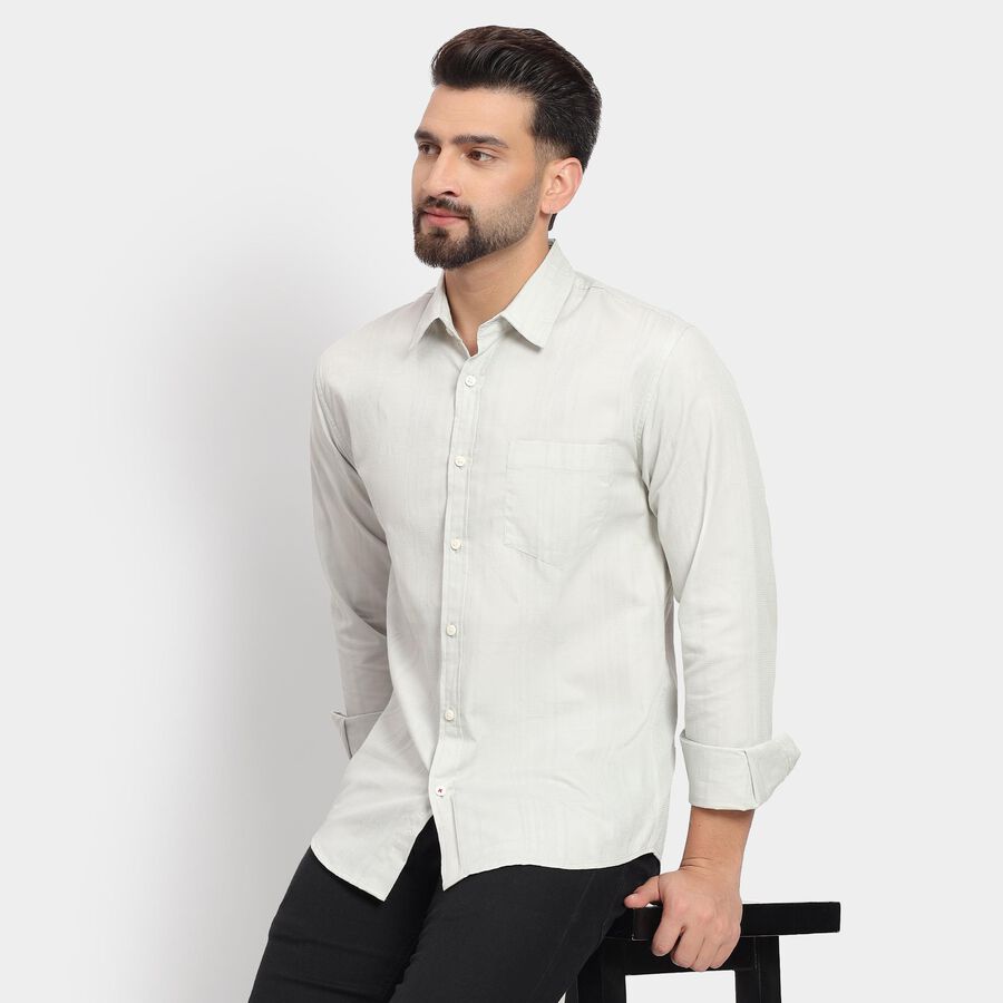 Men's 100% Cotton Casual Shirt, Aqua, large image number null