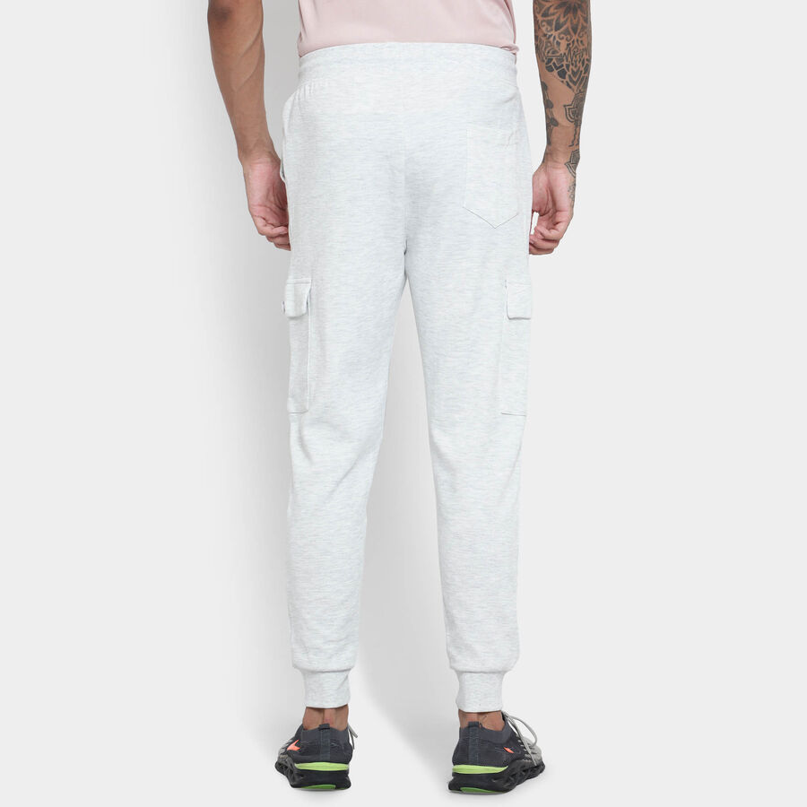 Solid Track Pants, Melange Light Grey, large image number null