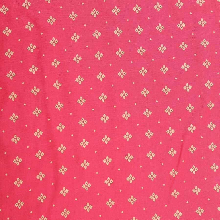Girls Viscose All Over Printed Fusion Clothing Set, Coral, large image number null