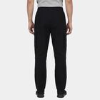 Men's Black Slim Fit Zip Pocket Track Pants, Black, small