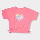 Girls' T-Shirt , गुलाबी, small image number null