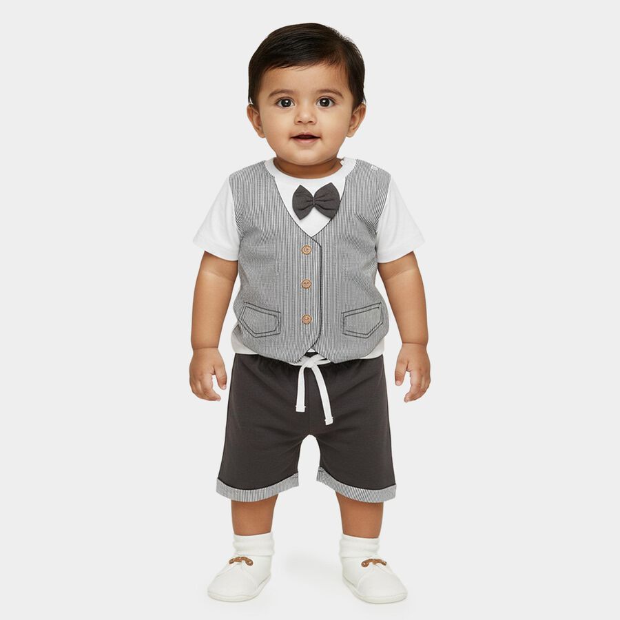 Infants' Baba Suit, चारकोल, large