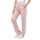Women's Lilac Straight Fit Side-Tape Track Pants, Lilac, small