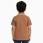 Boys' 100% Cotton Half Sleeves T-Shirt, भूरा, small image number null