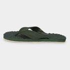 Men's Olive Green Flip-Flop Slippers, ओलिव, small