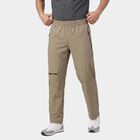 Men's Beige Straight Fit Cargo Track Pants, गहरा पीला, small