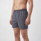 Men's Navy Blue Regular Fit Solid Boxers, नेवी ब्लू, small