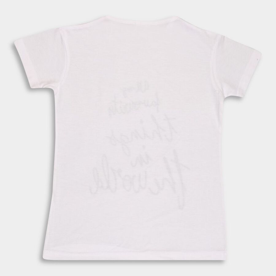Girls' T-Shirt, Off White, large image number null