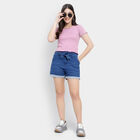 Solid Shorts, मध्यम नीला, small image number null