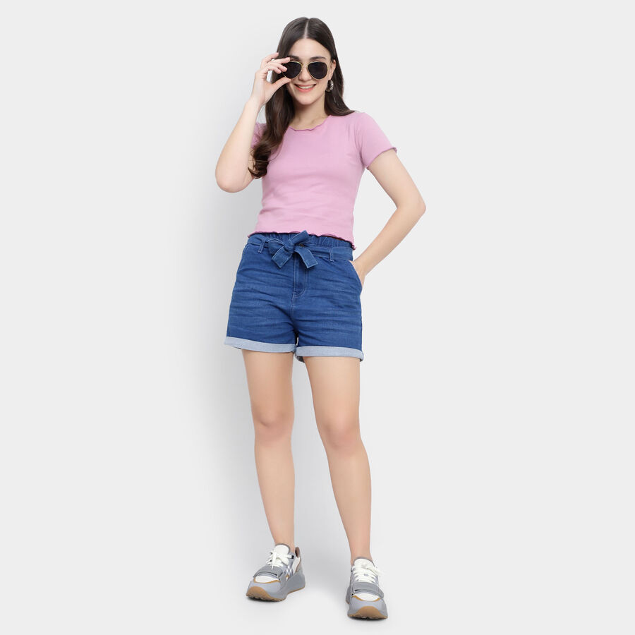 Solid Shorts, मध्यम नीला, large image number null