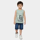 Boys' T-Shirt, हल्का हरा, small