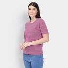 Ladies' Round Neck T-Shirt, Pink, small image number null