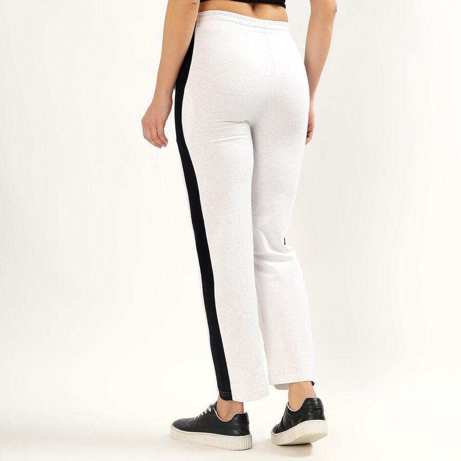 Ladies' Track Pants, Ecru Melange, large