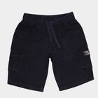 Boys' Navy Blue Regular Fit Cargo Cotton Jamaican, Navy Blue, small