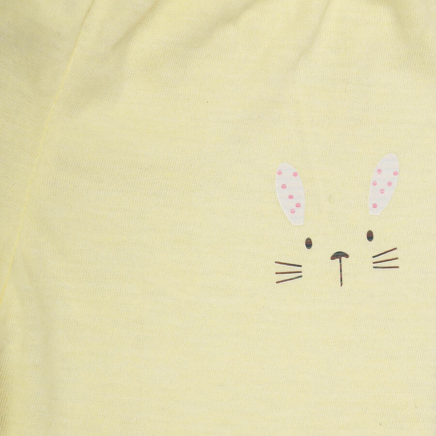 Infants Solid Pyjama, Yellow, large image number null