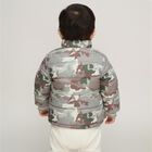 Infants Light Sage Green Hooded Casual Jacket, Light Green, small image number null