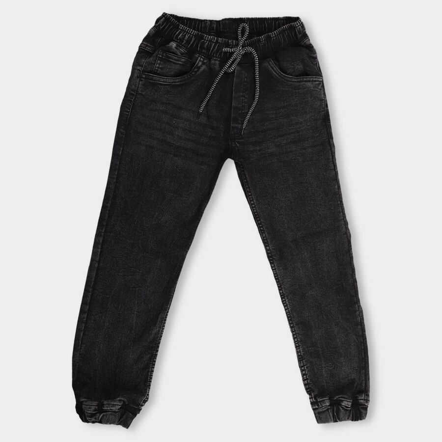 Boys' Basic Jeans , Black, large image number null
