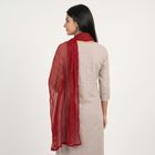 Women's Maroon Solid Dupatta, मरून, small