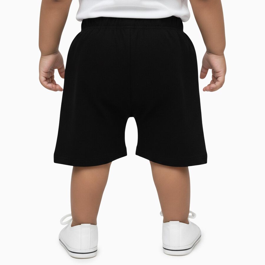 Infants' Half Pant, काला, large image number null