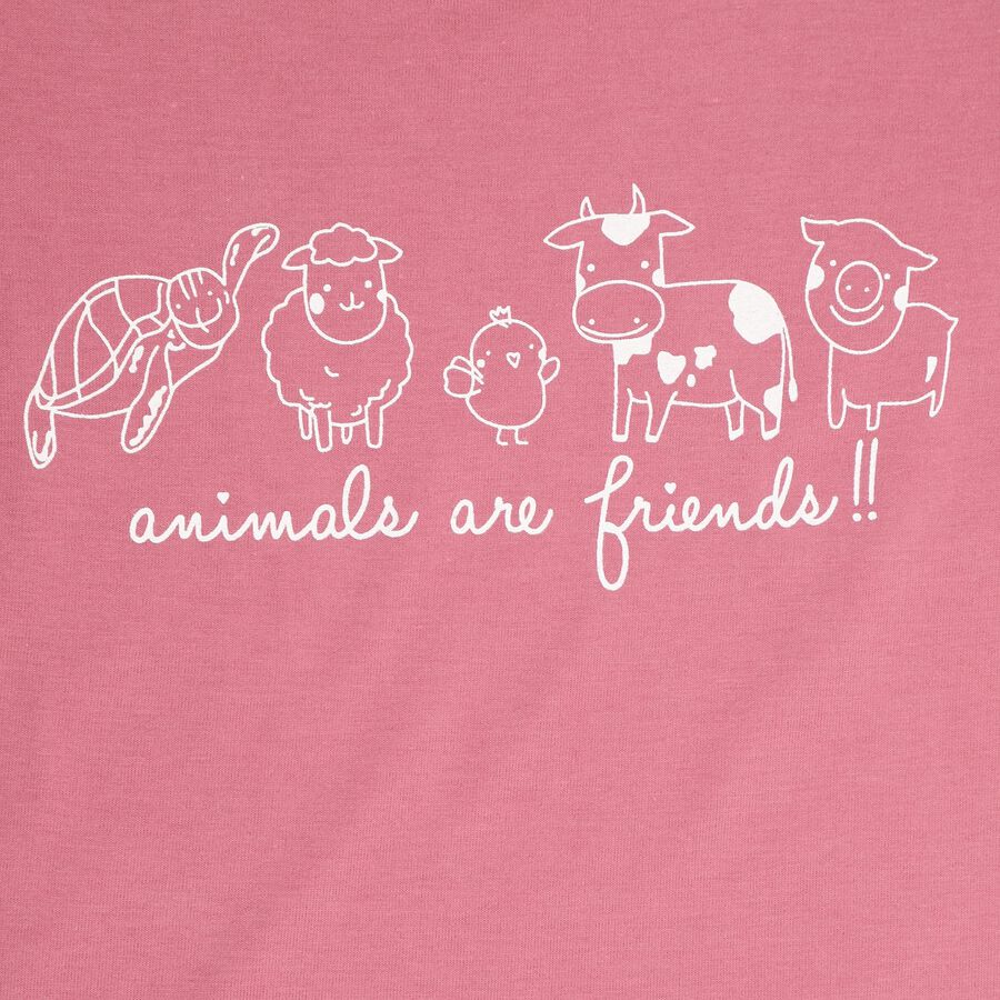 Girls' T-Shirt, Pink, large