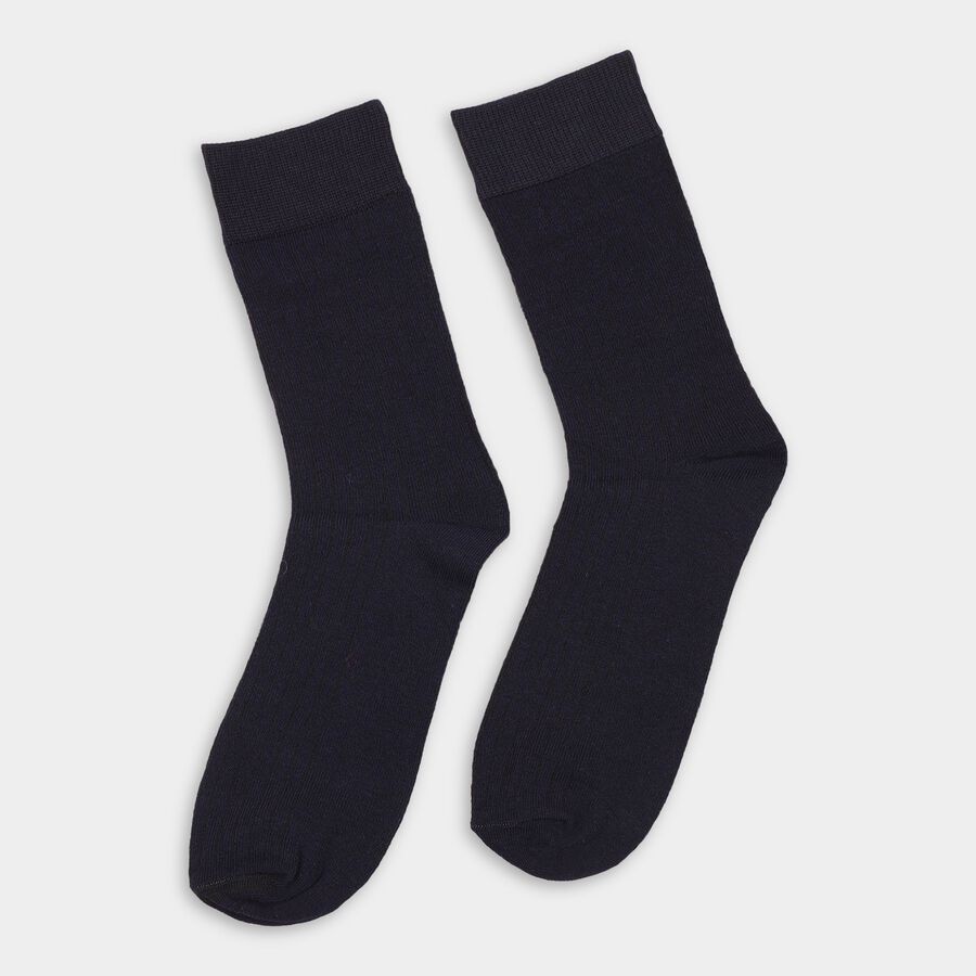 Men's Socks (Pack of 2), Melange Blue, large