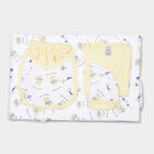 Infants Cotton Printed Baby Gift Set, Yellow, small image number null