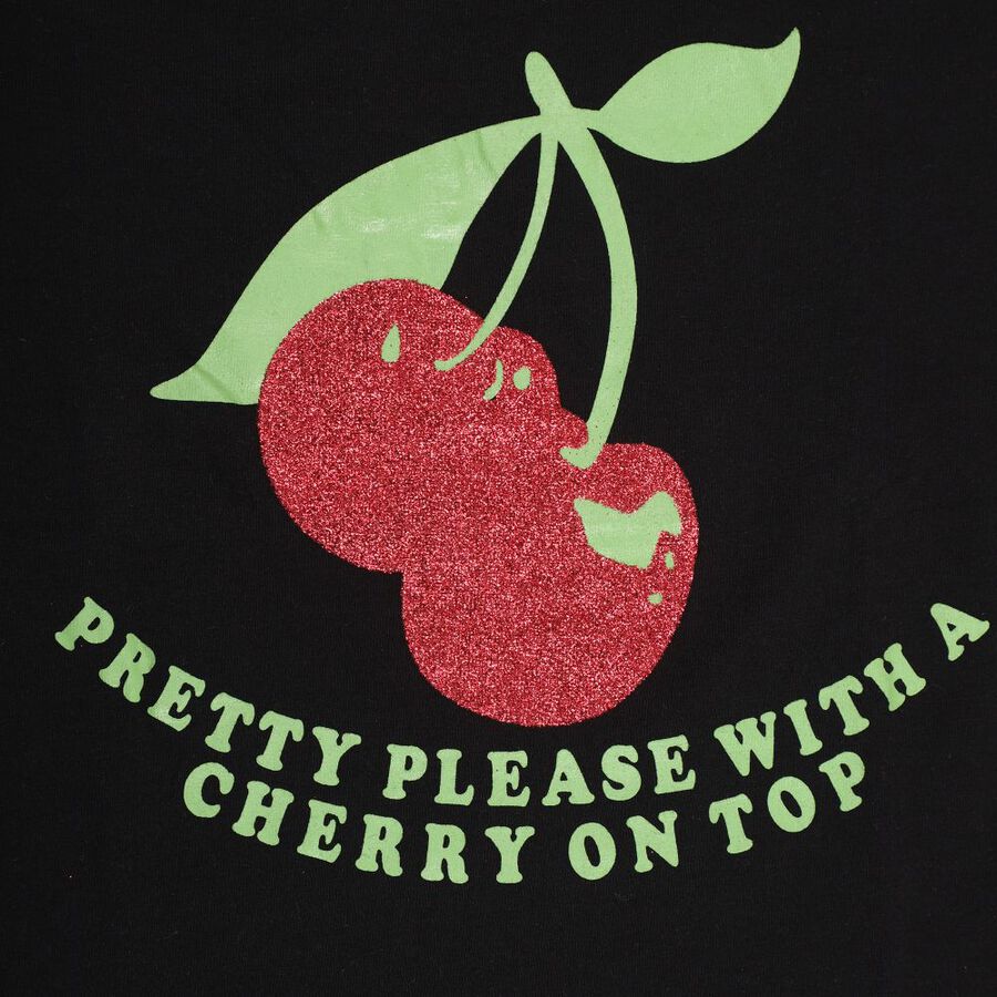 Girls' T-Shirt, Black, large image number null