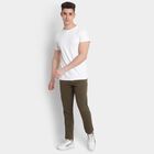 Solid Cross Pocket Trousers, Olive, small image number null