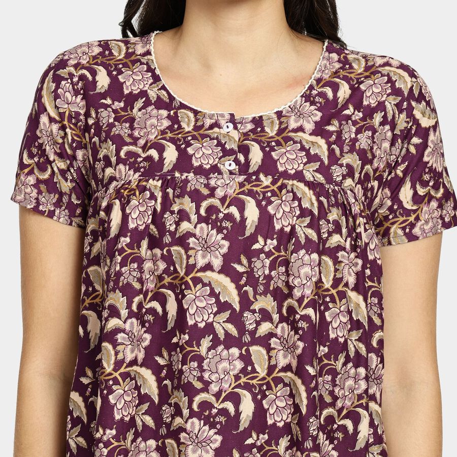 Ladies' Nighty, बैंगनी, large image number null