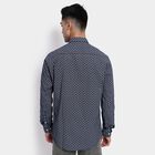 Men's 100% Cotton Casual Shirt, Navy Blue, small image number null