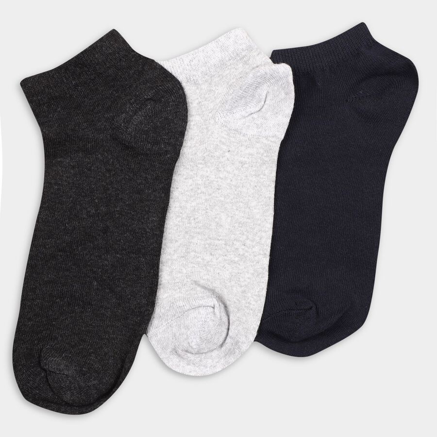 Men's Socks (Pack of 3), Navy Blue, large