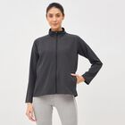 Women's Dark Grey Collar Style Jacket, Dark Grey, small image number null