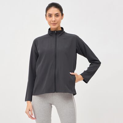 Women's Dark Grey Collar Style Jacket