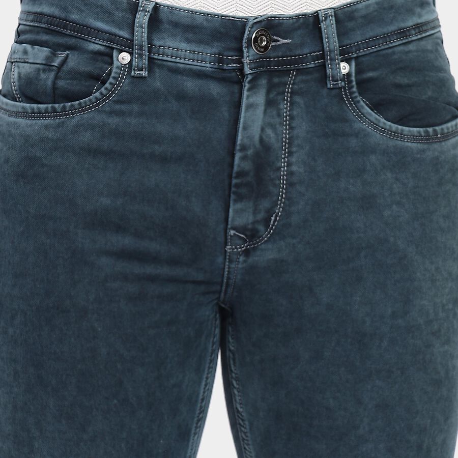 Men's Slim Fit Jeans, Dark Green, large image number null