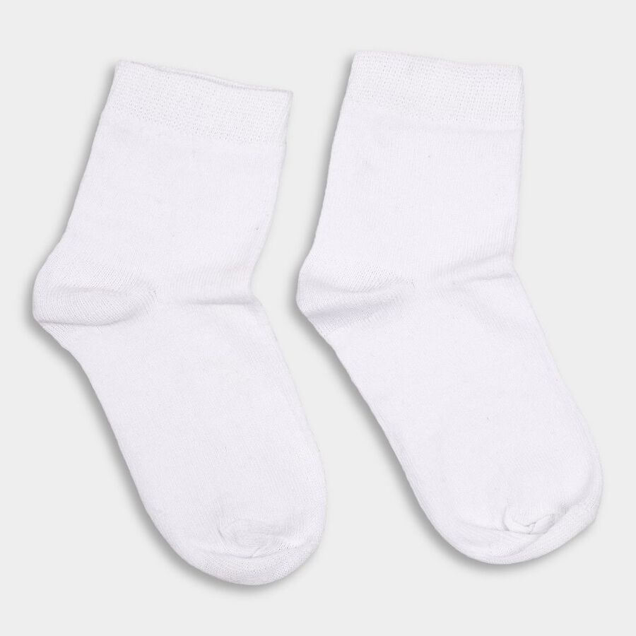 Boy's Socks, White, large image number null