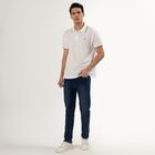 Men's Collared Half Sleeves T-Shirt, White, small image number null