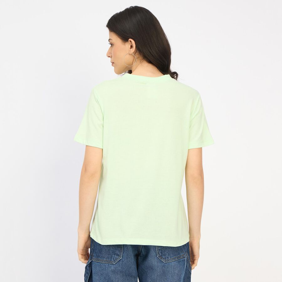 Ladies' Round Neck T-Shirt, Neon Green, large image number null